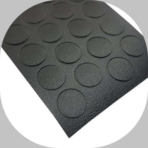 Tapa Furo Adesivo PVC Preto Tx 13mm Cartela c/50unid Eb3