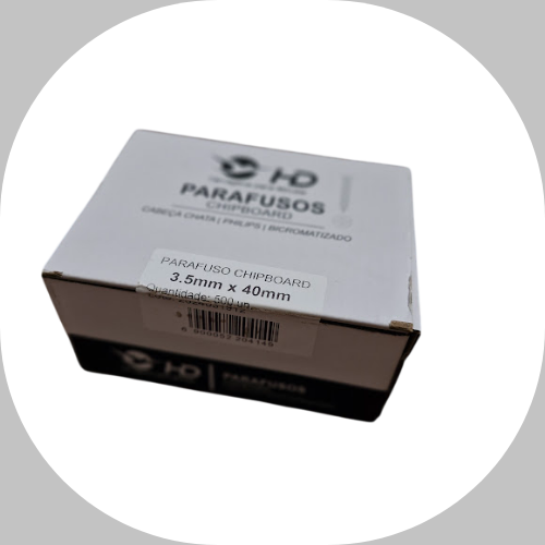 Parafuso Phillips HD Ferragens 3.5x40 Caixa c/500 unidades