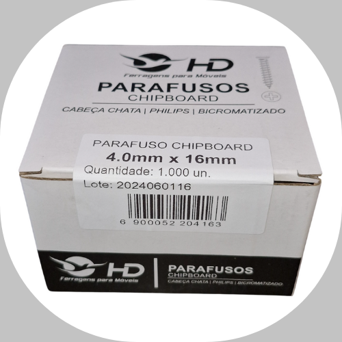 Parafuso Phillips HD Ferragens 4.0x16 Caixa c/1000 unidades