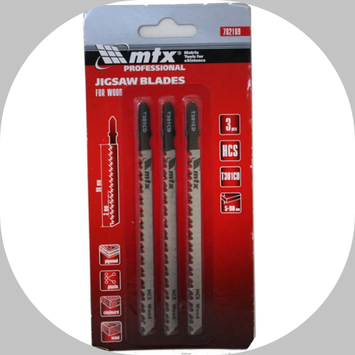 Lâminas de Serra Tico-Tico Madeira/MDF MTX 782169 c/ 3 unidades