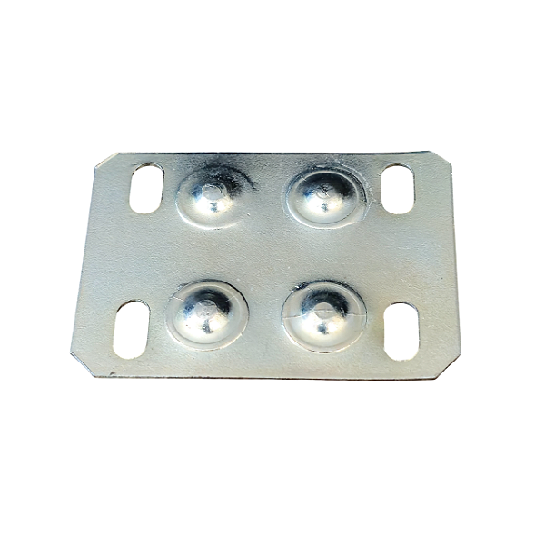 Kit 10 Chapas Placa de Junção 35x46mm Reta 4 Furos + Parafusos