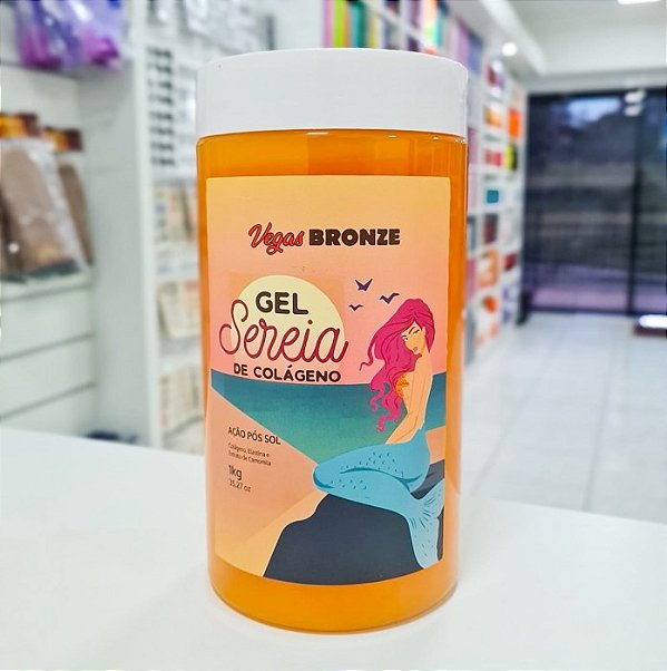 Vegas Bronze Gel Sereia de Colágeno 1kg