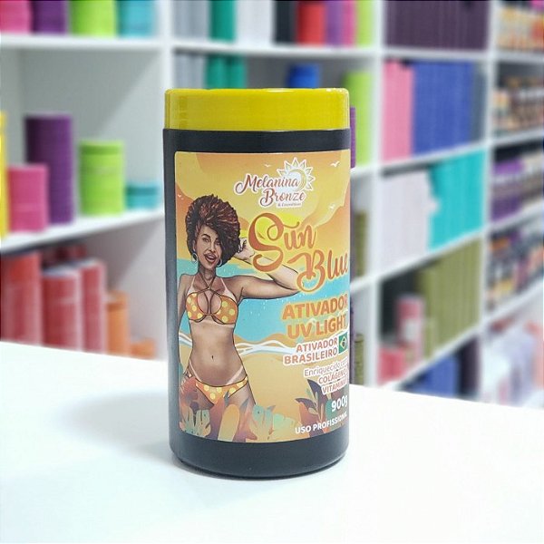 PROMOÇÃO!!! Melanina Bronze Ativador Uv Sun Blue 900g