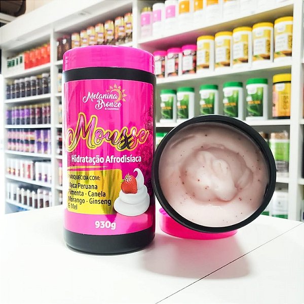 Melanina Bronze Hidratante Afrodisíaco Mousse 930g