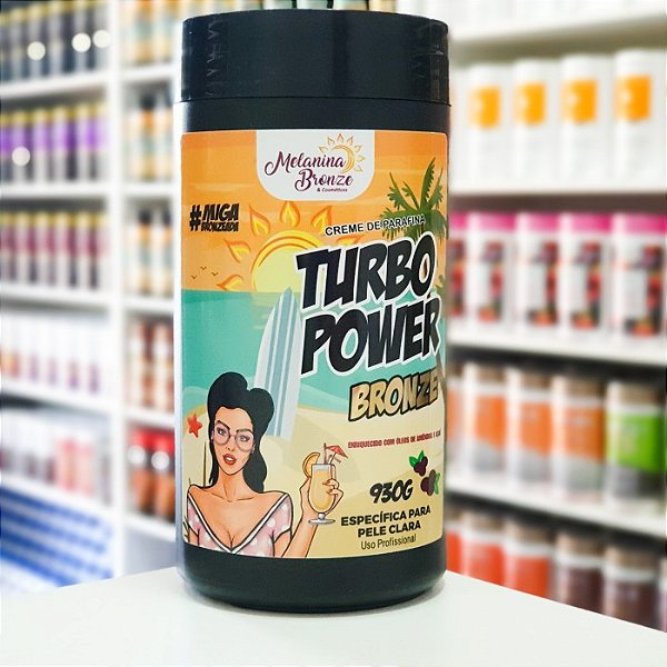 Melanina Bronze Turbo Power Plus Pele Clara 930g