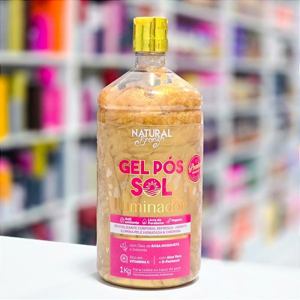 Natural Bronze Gel Pós Sol Iluminador 1kg