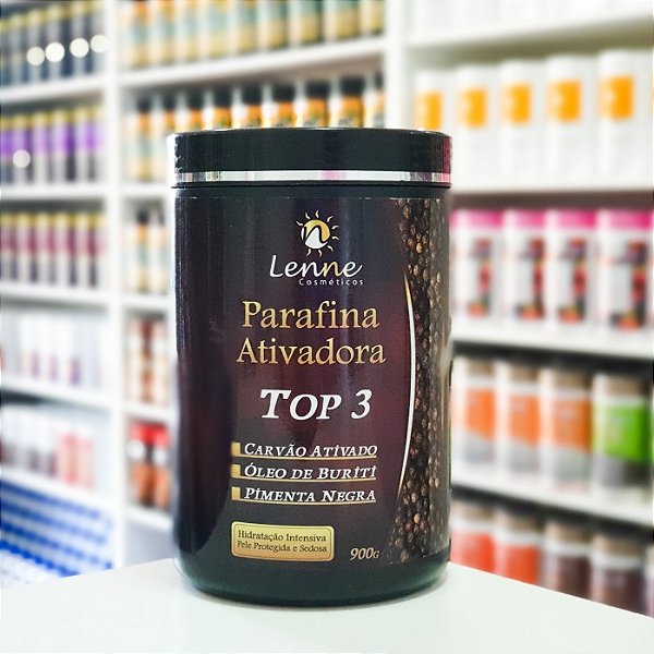 Lenne Parafina Ativadora Top 3 Carvão Ativo 900g
