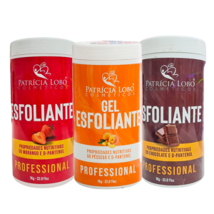 Patricia Lobo Gel Esfoliante Pêssego/Morango/Chocolate 1kg