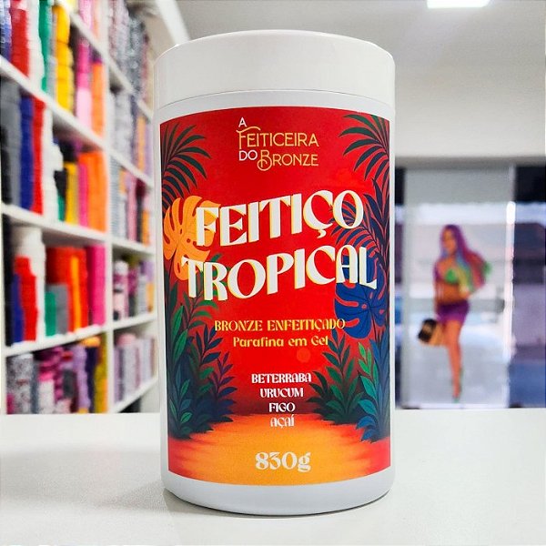 Feiticeira do Bronze Feitiço Tropical Parafina em Gel 830g