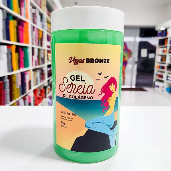 Vegas Bronze Gel Sereia de Colágeno 1kg