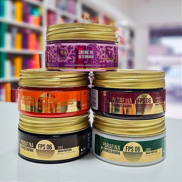 Kit 4 Parafinas 200g + 1 Betacaroteno 200g Duotrato (PROMOÇÃO)