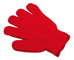 Luva Esfoliante 2 Unid Vermelha