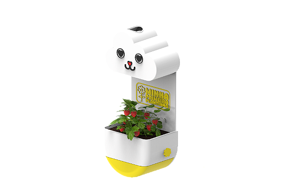 Vaso Chuvinha - Minha Primeira Plantinha Kids Amarelo - Gatinho