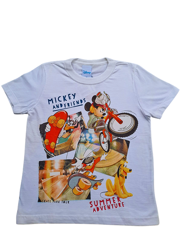 Camiseta Infantil Mickey e Amigos – Summer Adventure