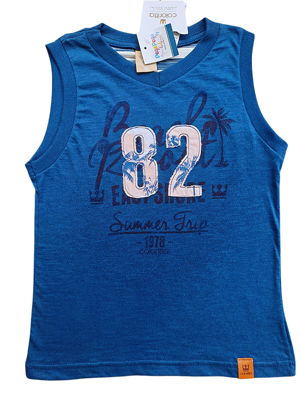 Regata Infantil Masculina Azul – Coloritta