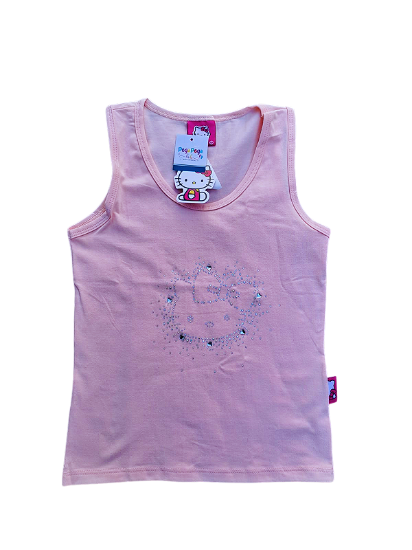 Camiseta Infantil Hello Kitty com Strass