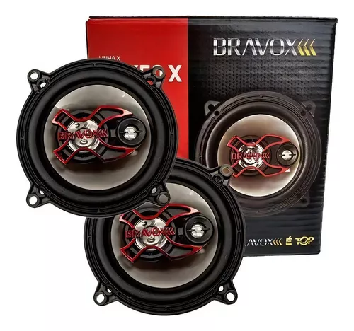 Alto Falante Bravox B3x50x 5 Polegadas 100w 50w Rms Cor Preto/prata