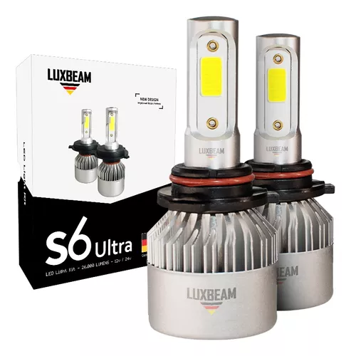 Par Lâmpada Super Led Hb3 9005 S6 Ultra 50w 6500k Luxbeam