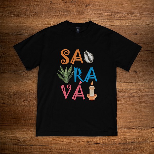 Camiseta Saravá preta