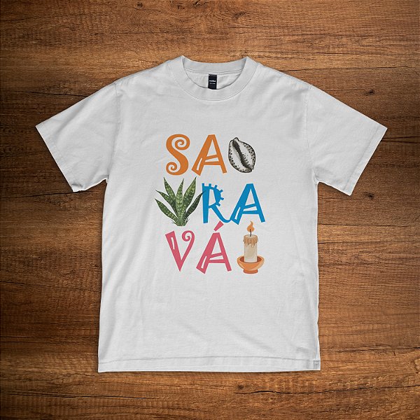 Camiseta Saravá Branca