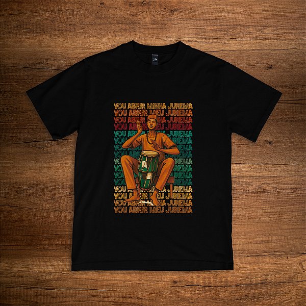 Camiseta Vou Abrir Meu Jurema – Ogã Preta