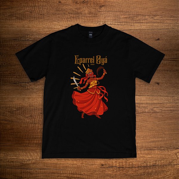 Camiseta Eparrei Oyá – Iansã - Preta