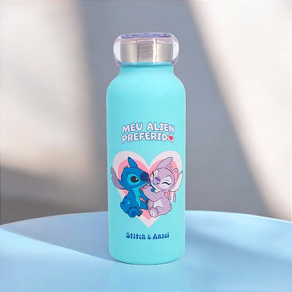Garrafa Térmica Bubble Stitch e Angel  - 500ml - 1 unidade - Disney Original - Rizzo