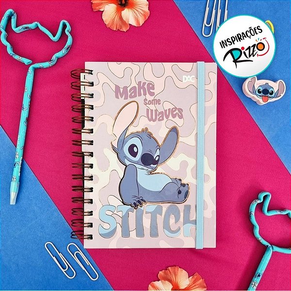 Caderno Mini Smart Com Folhas Reposicionáveis - Stitch - Ref. 4669 - Disney Original - 1 unidade - DAC