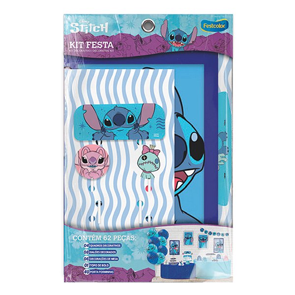 Kit Festa Stitch New - 1 unidade - Disney Original - Rizzo