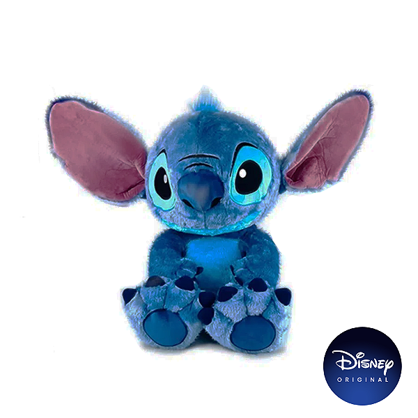Pelúcia Decorativa - Stitch - Big Feet 23cm - Lilo & Stitch - Disney Original - 1 Un - Rizzo
