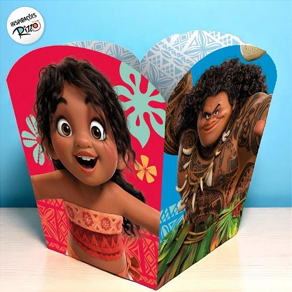 Cachepot de Papel - Moana 2 - 4 unidades - Disney Original - Regina