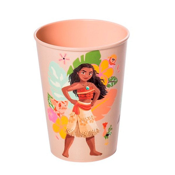 Copo de Plástico Moana - 320ml - 1 unidade - Disney Original - Rizzo Promoção