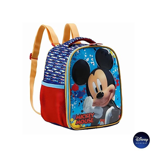 Lancheira Térmica Escolar Com Zíper - Mickey Y - Disney Original - 1 unidade - Rizzo
