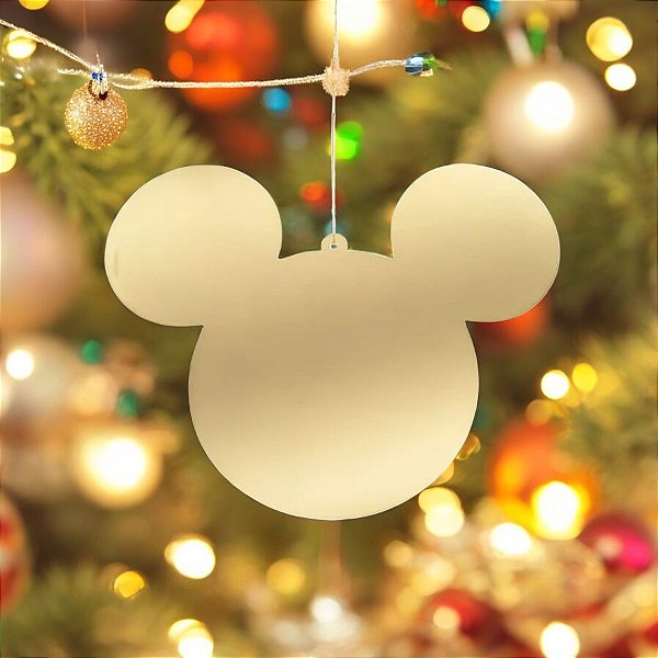 Enfeite Para Pendurar - Pingente Mickey Ouro - 12cm - Disney Original - 1 unidade - Rizzo