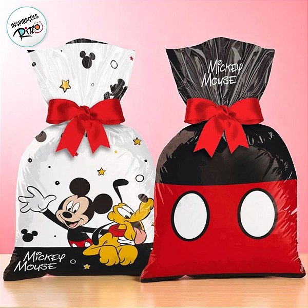 Sacola Plástica - Mickey Mouse - 8 unidades - Disney Original - Rizzo