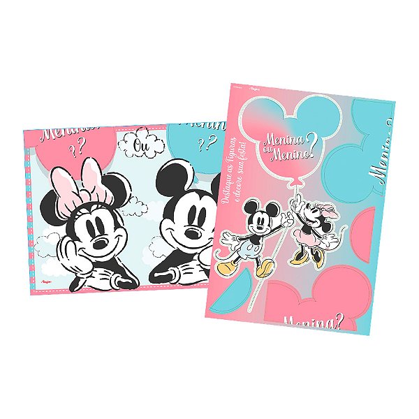 Kit Decorativo - Chá Revelação Mickey - 1 unidade - Disney Original - Rizzo