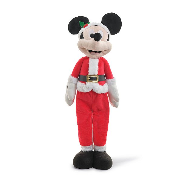 Enfeite de Natal - Mickey de Papai Noel com Regulagem de Altura -  79cm - 1 unidade -  Disney Original - Rizzo
