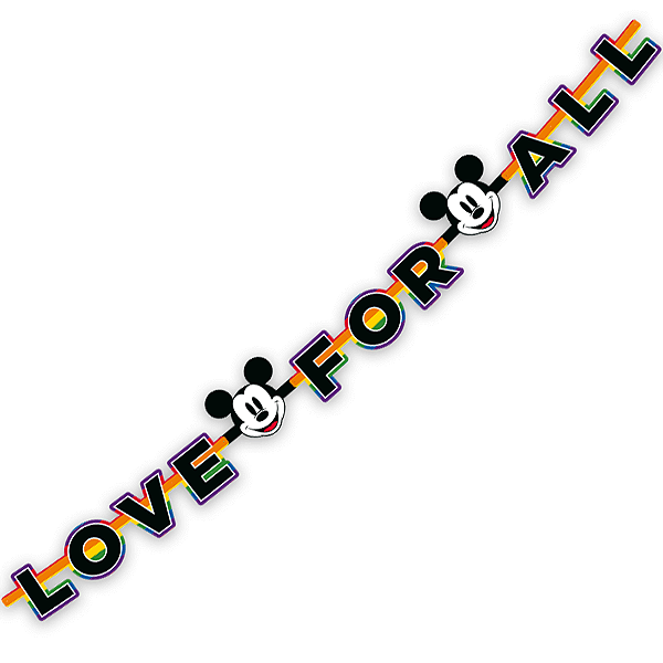 Faixa Decorativa Festa Mickey Arco-Íris - 01 unidades - Disney Original - Rizzo