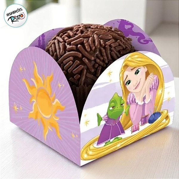 Porta Forminha - Rapunzel - Roxo  - 50 unidades - Disney Original - Rizzo