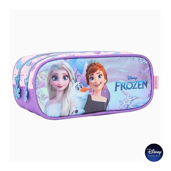 Estojo Duplo Com Zíper - Frozen - Disney Original - 1 unidade - Rizzo