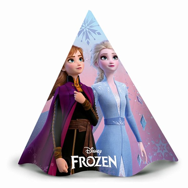 Chapéu de Aniversário - Frozen - 8 unidades - Disney Original - Rizzo