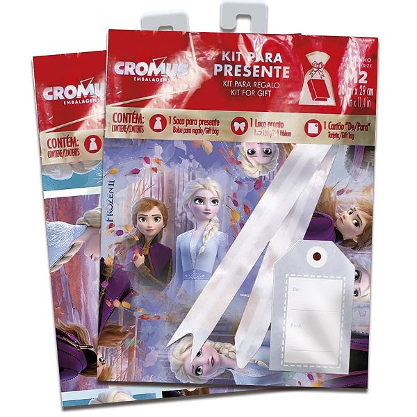 Saco para Presente e Lembrancinha Frozen II - 1 unidade - Disney Original - Rizzo