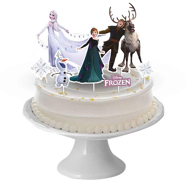Topo de Bolo - Frozen - 8 unidades - Disney Original - Rizzo