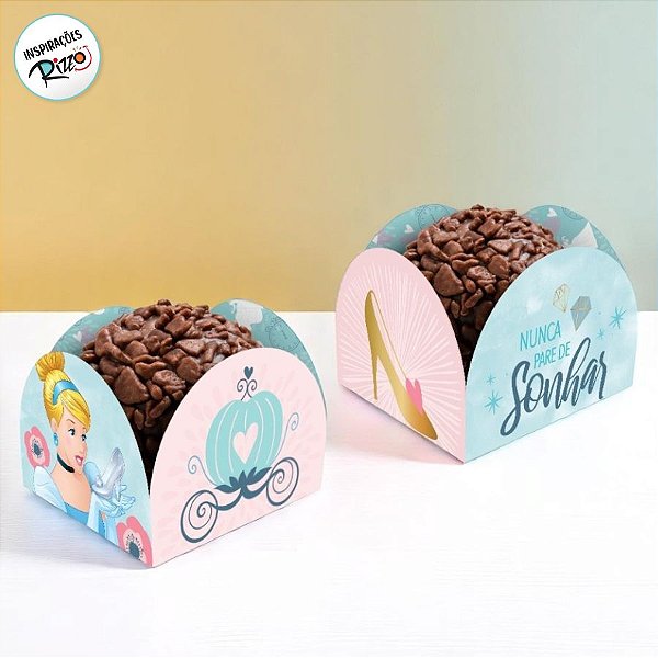 Porta Forminha - Festa Cinderela - 50 unidades - Disney Original - Rizzo