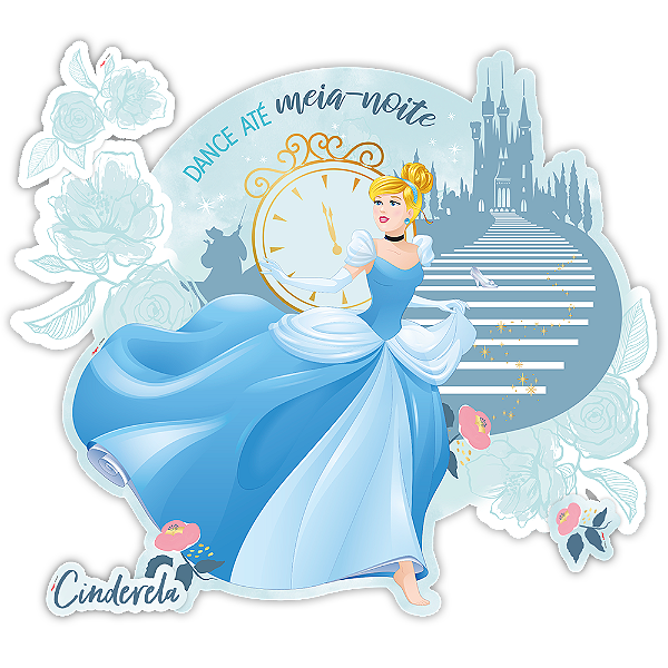 Painel Decorativo 96x84cm - Festa Cinderela - 01unidade - Disney Original - Rizzo