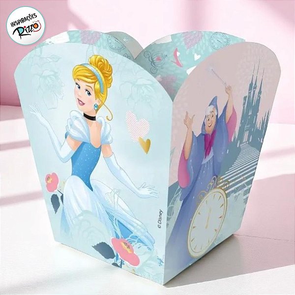 Cachepot Festa Cinderela - 04 unidades - Disney Original - Regina