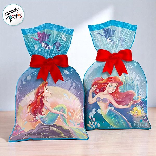 Sacola Plástica - Ariel Disney - 12 unidades - Disney Original - Rizzo