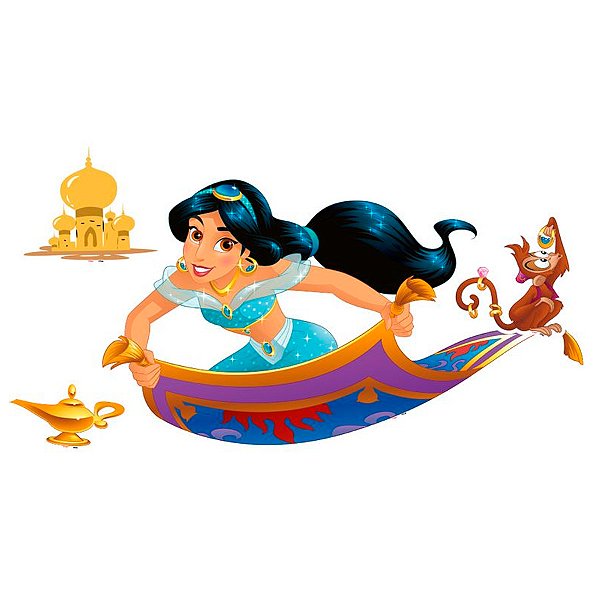 Kit Decorativo - Jasmine  - 4 unidades - Disney Original - Rizzo