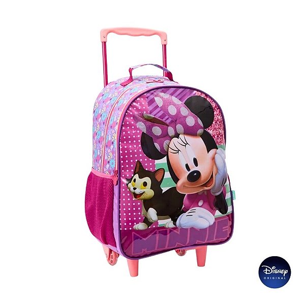 Mochila Escolar Com Rodinha - Minnie - Disney Original - 1 unidade - Rizzo