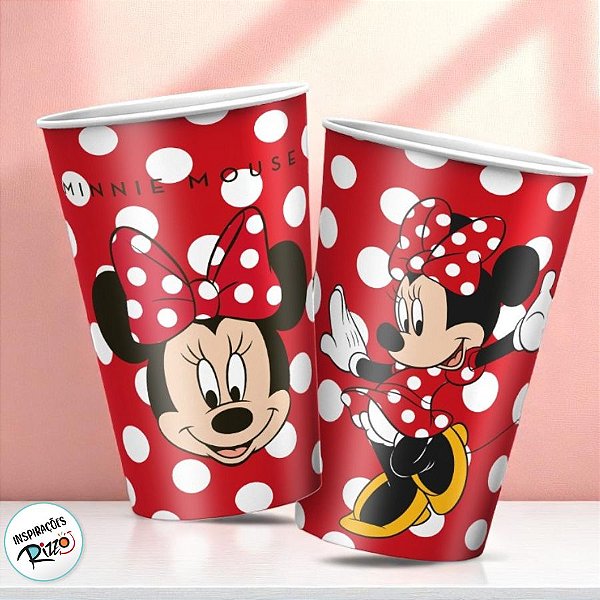 Copo Papel 180ml - Minnie - 8 unidades - Disney Original - Rizzo